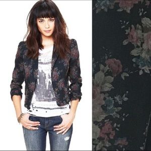 Free People Floral Blazer size 10